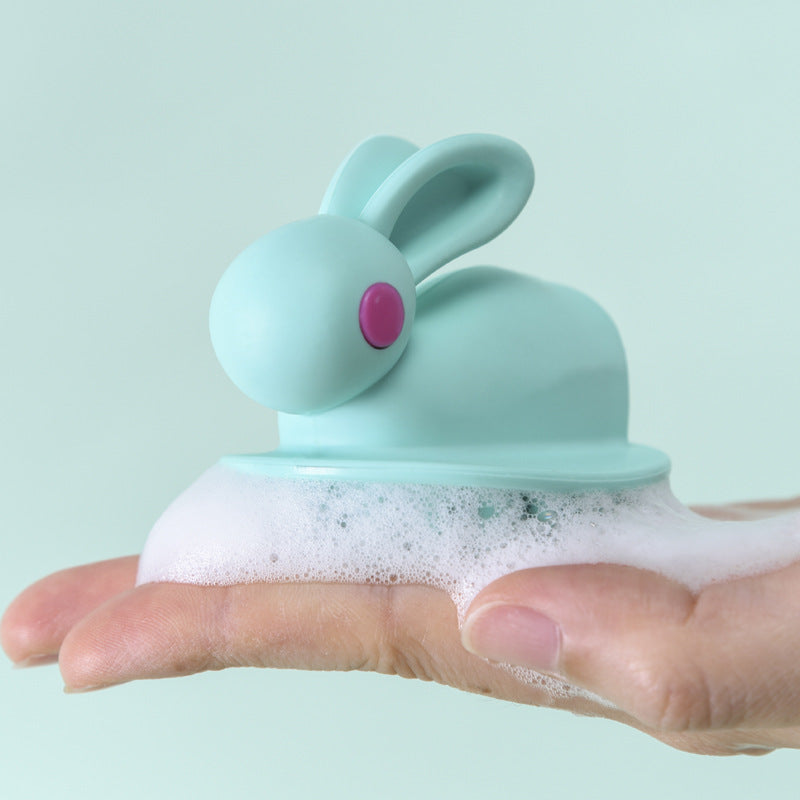 Soft Rubber Shampoo Brush for Kids' Scalp Massage